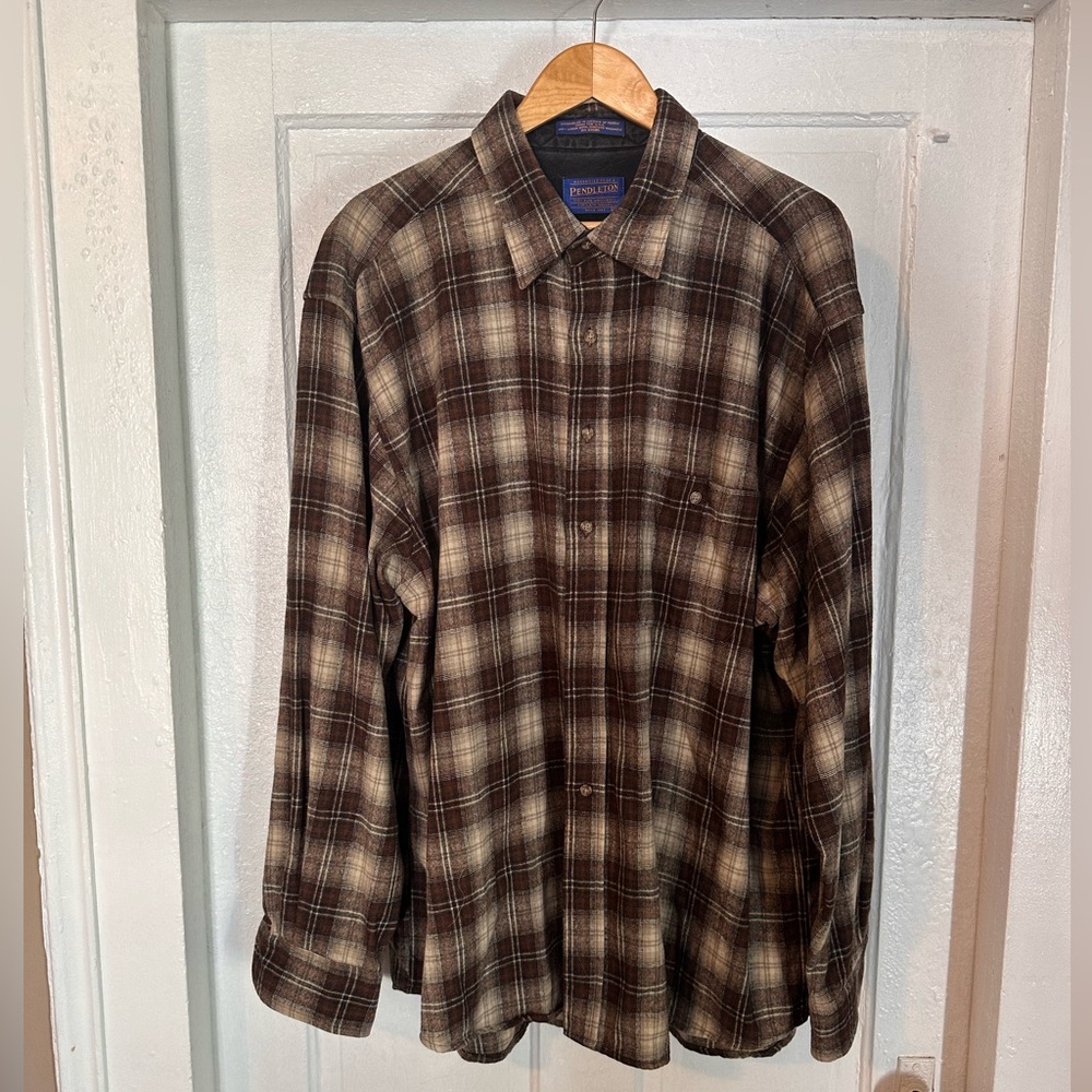 Vintage Pendleton Flannel with Elbow Patches
